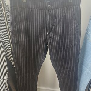 Zanerobe Black and Gret Striped Chinos